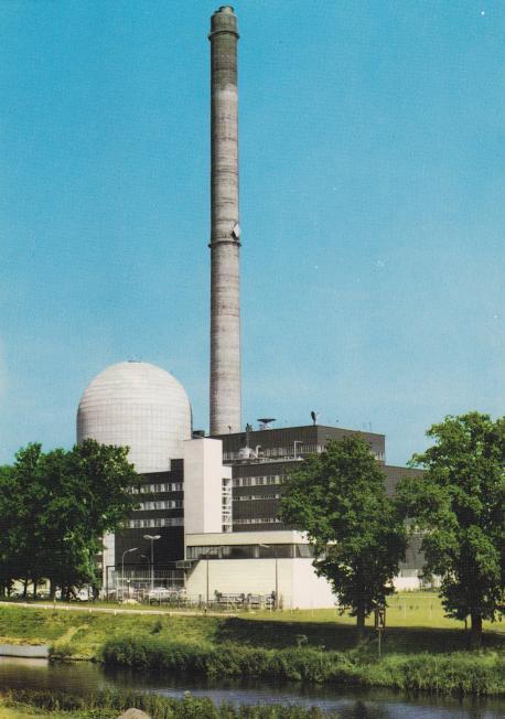 Das Kernkraftwerk Lingen im Jahre 1970.