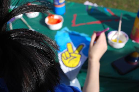 Aktion der Kunstschule zum Mitmachen