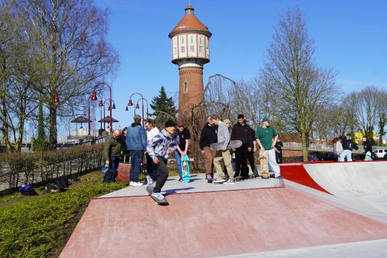 Skatepark am Wasserturm neu eröffnet.