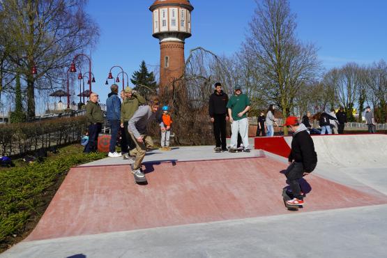 Skatepark am Wasserturm neu eröffnet. 