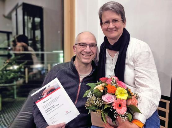 v.l.n.r. Peter und Stefanie Löning von der Emsphilharmonie