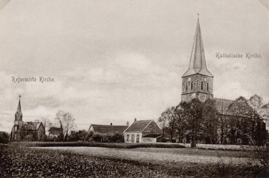 Reformierte und katholische Kirche in Baccum.