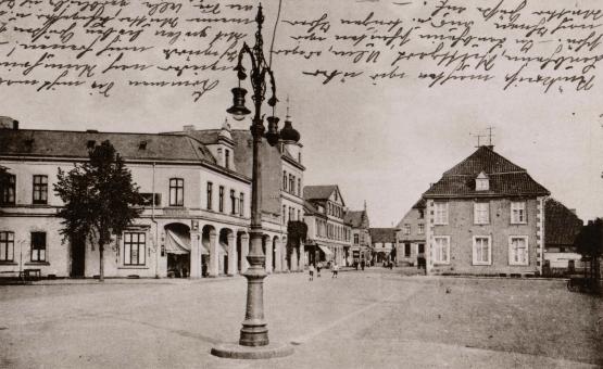 Große Laterne auf dem Marktplatz, nach 1912. 
