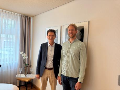 Oberbürgermeister Dieter Krone und Klimaschutzmanager Christian Horstkamp