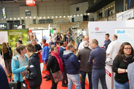 So präsentierte sich die Jobmesse im vergangenen Jahr in der EmslandArena.