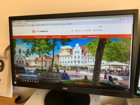 Die neue Internetseite der Stadt Lingen (Ems)