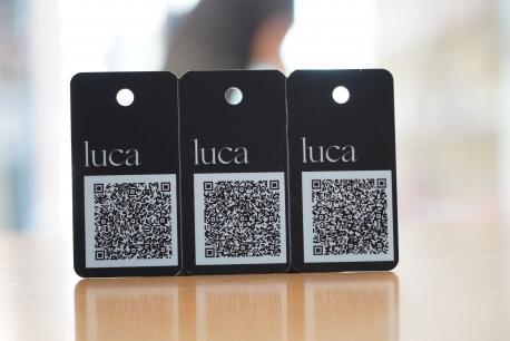 luca-Schlüsselanhänger mit QR-Code