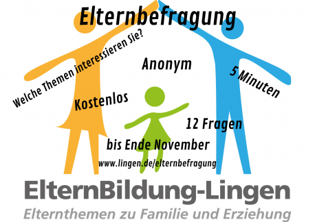 Die Fragen sind bis zum 30. November 2022 unter www.lingen.de/elternbefragung eingestellt und können dort beantwortet werden. 