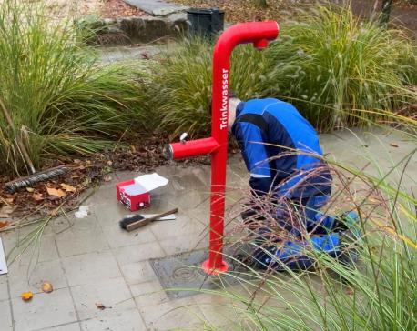 Winterpause für Trinkwasserspender