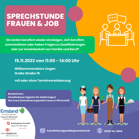 Sprechstunde “Frauen & Job”