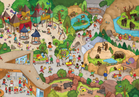 Wimmelbuch Zoo Hannover
