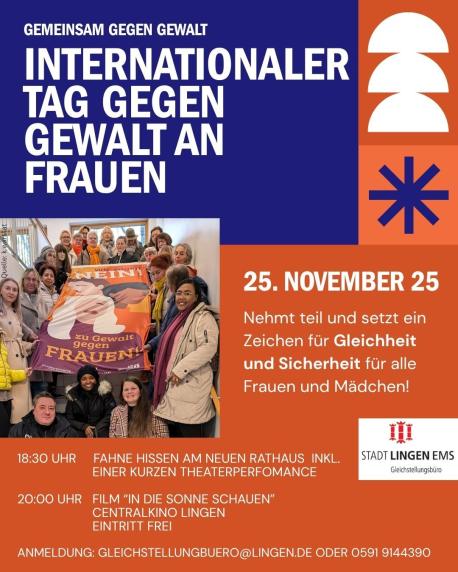 Aktion zum Internationalen Tag gegen Gewalt an Frauen