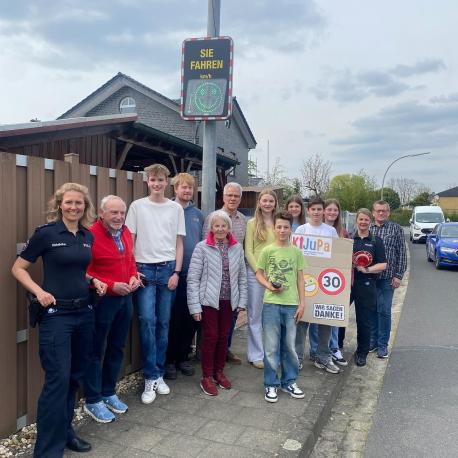 Geschwindigkeitskontrolle des Lingener Kinder- und Jugendparlamentes