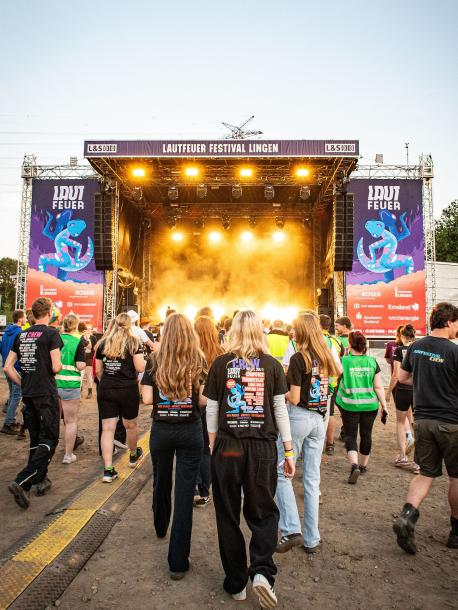 Engagierte Helferinnen auf dem Lautfeuer Festival