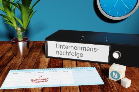 Konzept für Termin bei einem Rechtsanwalt für Steuerrecht zur Beratung zur Unternehmensnachfolge