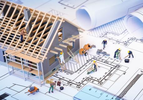 Planung eines Bauprojekts