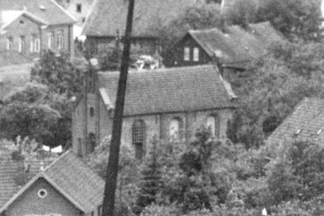 Die Lingener Synagoge am Gertrudenweg (heute Synagogenstraße)