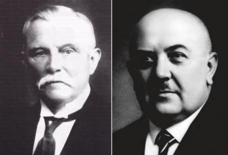 Kühnes Vorgänger Bürgermeister Meyer und sein Nachfolger Bürgermeister Gilles. Von Kühne selbst ist kein Foto bekannt.