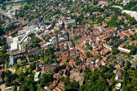 Luftbild von Lingen