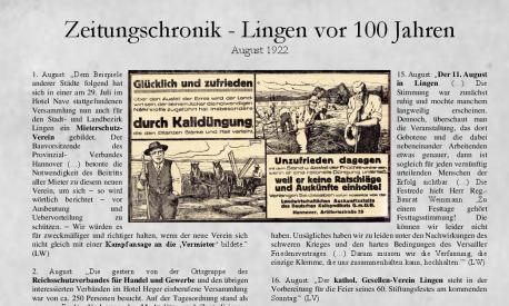 Zeitungschronik August 2022