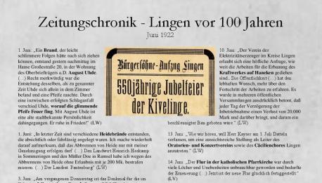 Zeitungschronik Juni 1922