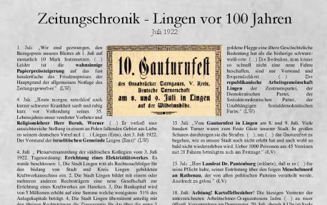 Zeitungschronik Juli 2022