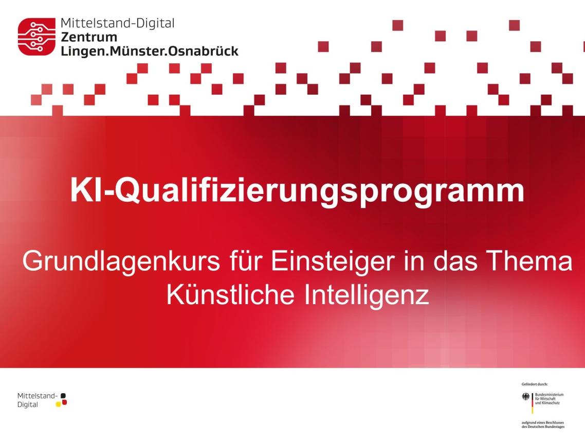 KI-Grundlagenkurs fr kleine und mittlere Unternehmen