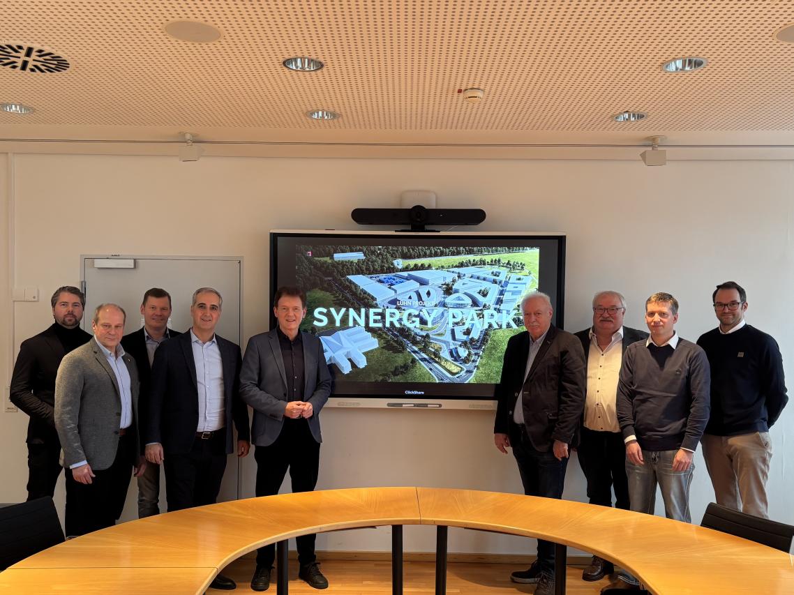 Synergypark L&uuml;hn: Baubeginn der Werkhalle steht bevor