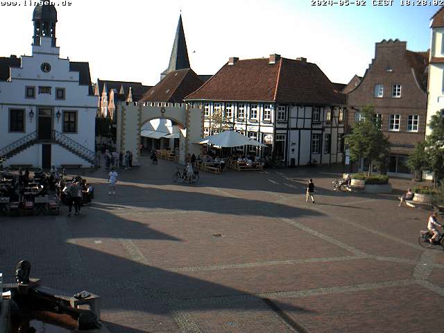 Webcam Marktplatz Lingen Historisches Rathaus